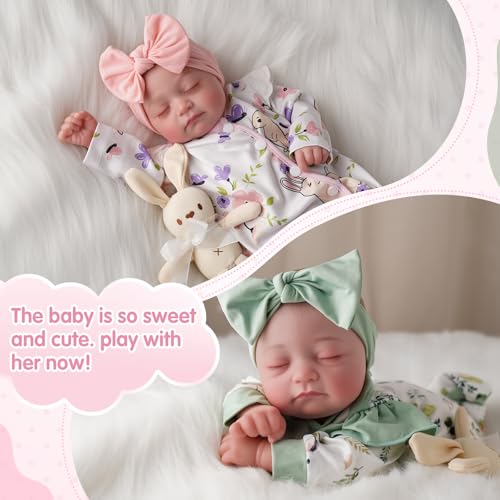 BABESIDE Lifelike Reborn Baby Dolls Twins 20 inch Realistic Newborn Boy Girl Soft Vinyl and Cloth Body Real Life Baby Dolls Sleeping with Accessories for 3 Year Old Kids Gifts - Image 5