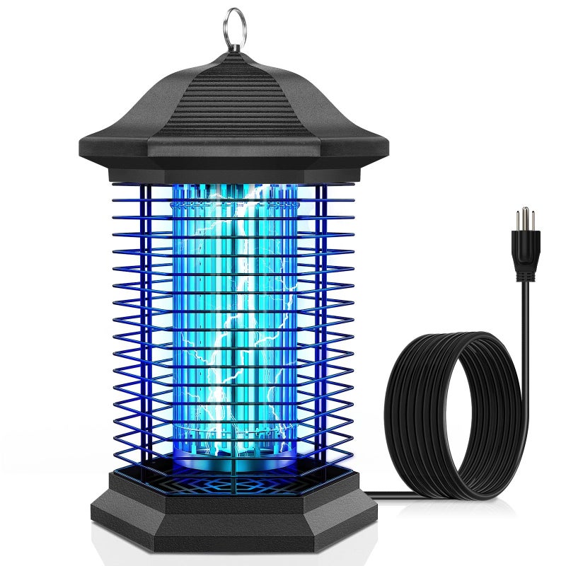 AMUFER Bug Zapper Outdoor Indoor, 18W Power & 4400V Instant Grid Mosquito Repellent, Insect Control Efficiency Increased 100%, 1/2 Acre Coverage, Fly Trap for Patio, Backyard, Home - Image 1