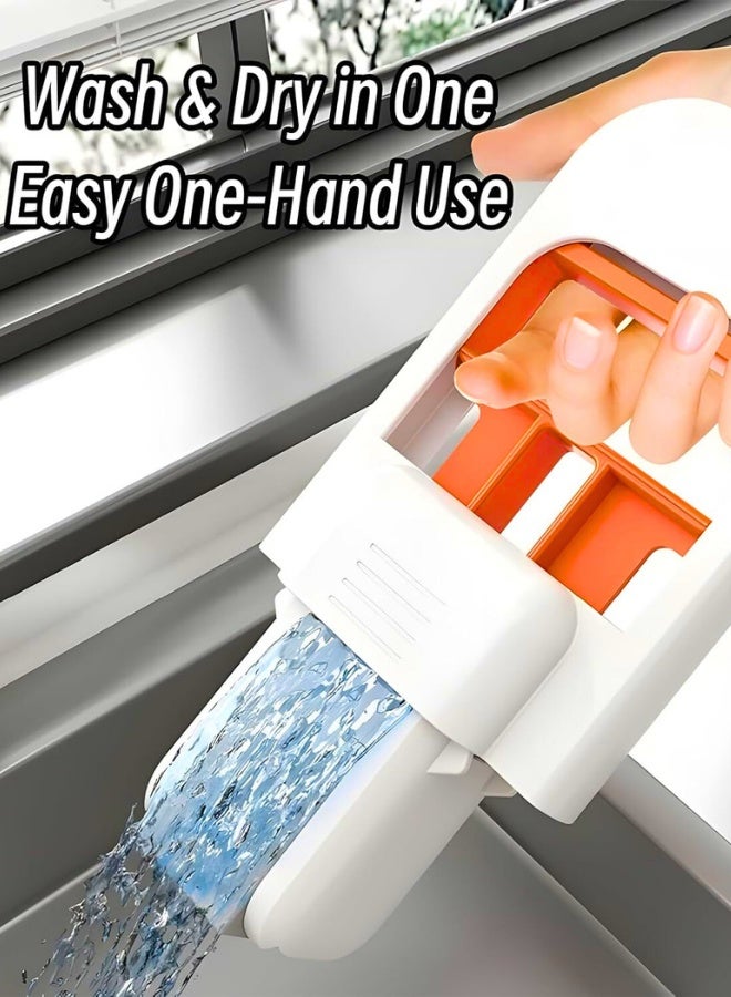 Chase Up Mini Foldable Desktop Mop, Portable Mini Cleaning Sponge Mop, Durable Hands-Free Lazy Mops For Tabletop Cleaning, Wet And Dry Use, Compact Pva Sponge Mops For Small Spaces (1pc) - Image 3