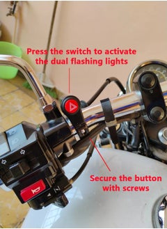 Generic Motorcycle Handlebar Switch for Turning Lights Double flash - 100% aluminum Waterproof 48V ON/OFF Control Switch for Scooter and Electric Bike - Fits 7/8 22-23mm Handlebars  - Image 3