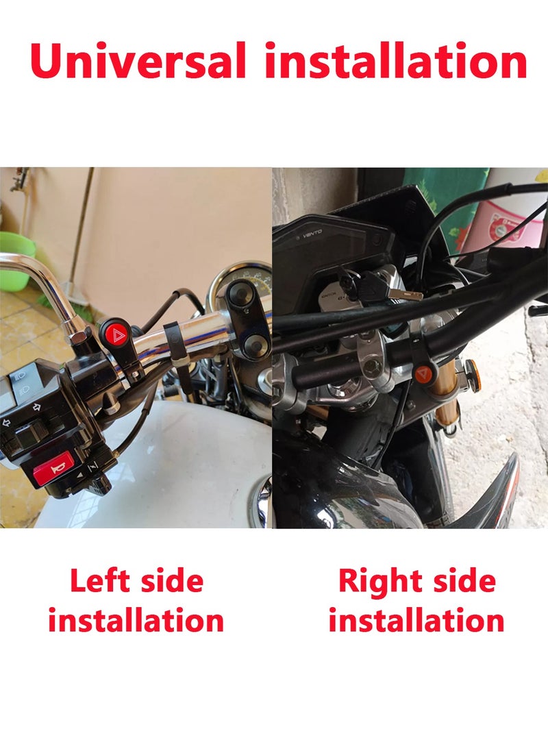 Generic Motorcycle Handlebar Switch for Turning Lights Double flash - 100% aluminum Waterproof 48V ON/OFF Control Switch for Scooter and Electric Bike - Fits 7/8 22-23mm Handlebars  - Image 4