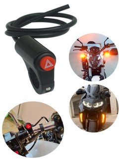 Generic Motorcycle Handlebar Switch for Turning Lights Double flash - 100% aluminum Waterproof 48V ON/OFF Control Switch for Scooter and Electric Bike - Fits 7/8 22-23mm Handlebars  - Image 1