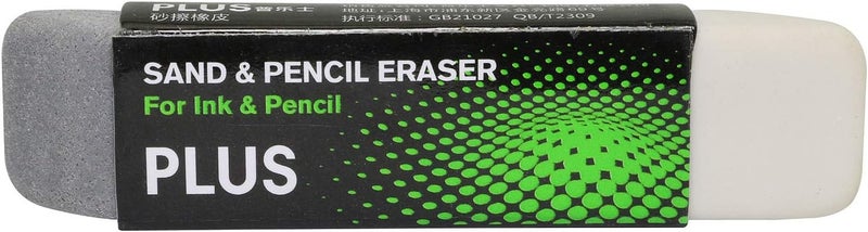 RuiLing 2-Pack Sand Eraser for School Stationery Office Correction Supplies,Double Head Remove Ink/Pencil Markings,Sand and Rubber Particles for Erasing Ballpoint/Fountain Pen - Image 4