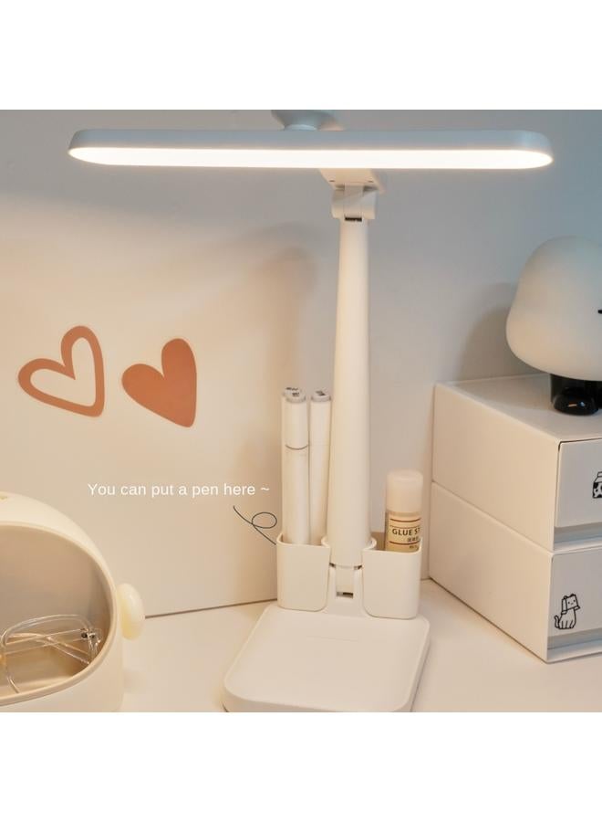 Bluejw Eye Protection Pen Container Desk Lamp Student Study Dormitory Lamp Desk Special Lamp Charging Folding Rotating Bedside Night Light - Image 4