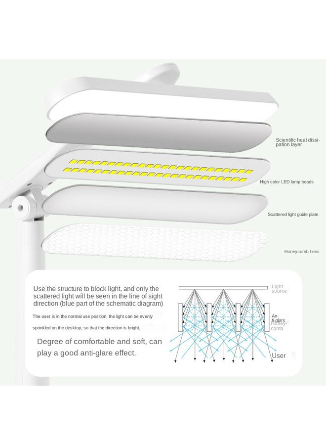 Bluejw Eye Protection Pen Container Desk Lamp Student Study Dormitory Lamp Desk Special Lamp Charging Folding Rotating Bedside Night Light - Image 5