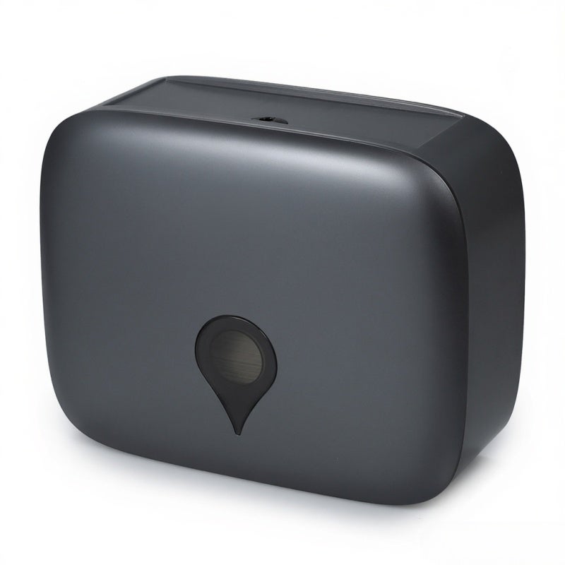 Wall Paper Towel Dispenser: Grey Full-cover Design - Key Lock Feature C-fold Paper Towel Dispenser for Office Buildings, Parks, Home, Restaurants - Image 3