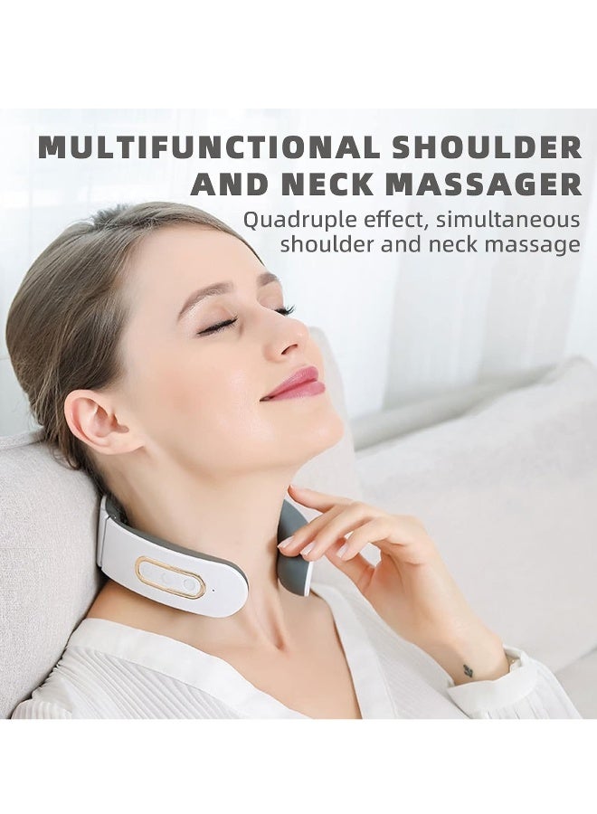 Neck Massager Relief Electric Portable Neck Massager Cervical Spine Massager Neck Relax Pain Relief Device for Women Men Gift - Image 2