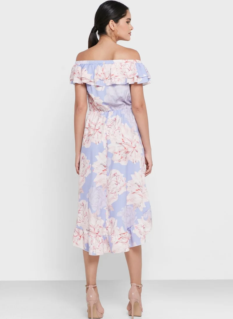 Ginger Floral Off Shoulder Dress