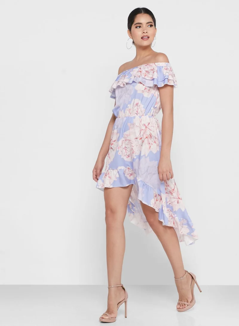 Ginger Floral Off Shoulder Dress