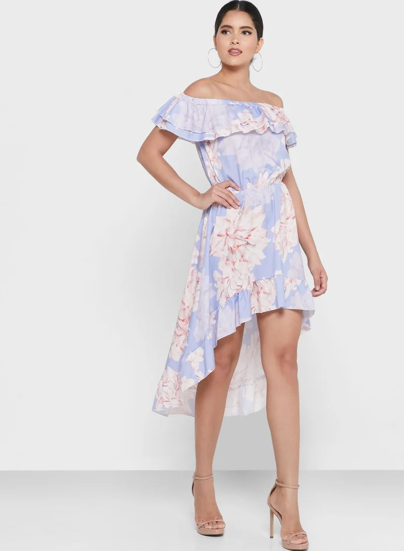 Ginger Floral Off Shoulder Dress