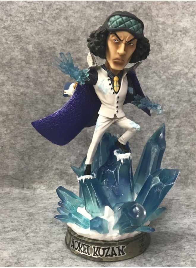 One Piece One Piece Three Admirals KUZAN Action Figure Decorative Resin Sculpture Home Decor Statue, Art Figurine Home Ornament Decoration for Office, Living Room, Bedroom, Book Shelf, TV Cabinet, Desktop  - Image 1