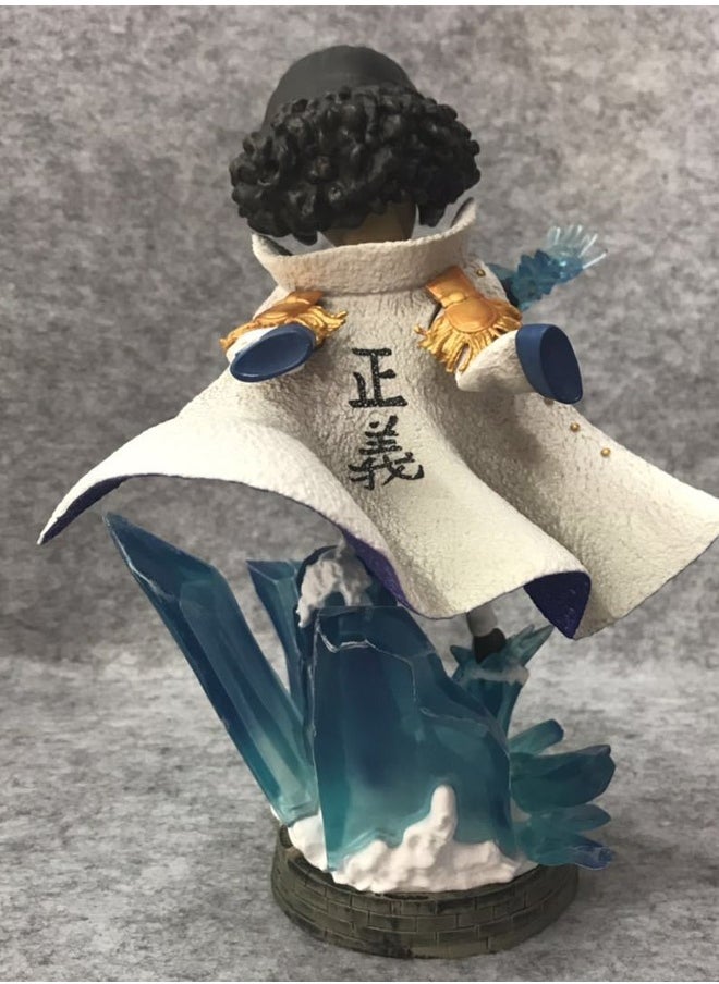 One Piece One Piece Three Admirals KUZAN Action Figure Decorative Resin Sculpture Home Decor Statue, Art Figurine Home Ornament Decoration for Office, Living Room, Bedroom, Book Shelf, TV Cabinet, Desktop  - Image 4