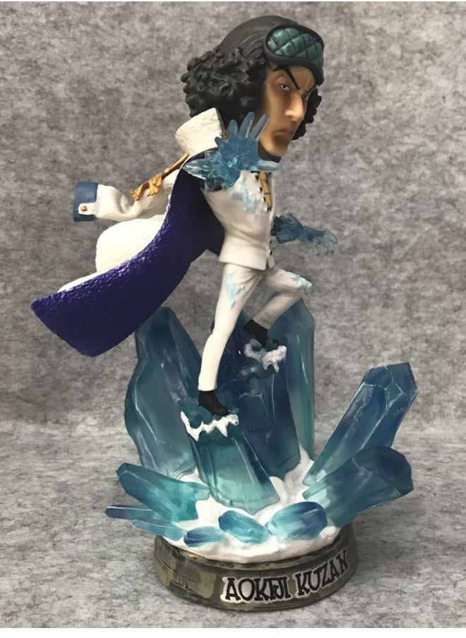 One Piece One Piece Three Admirals KUZAN Action Figure Decorative Resin Sculpture Home Decor Statue, Art Figurine Home Ornament Decoration for Office, Living Room, Bedroom, Book Shelf, TV Cabinet, Desktop  - Image 2