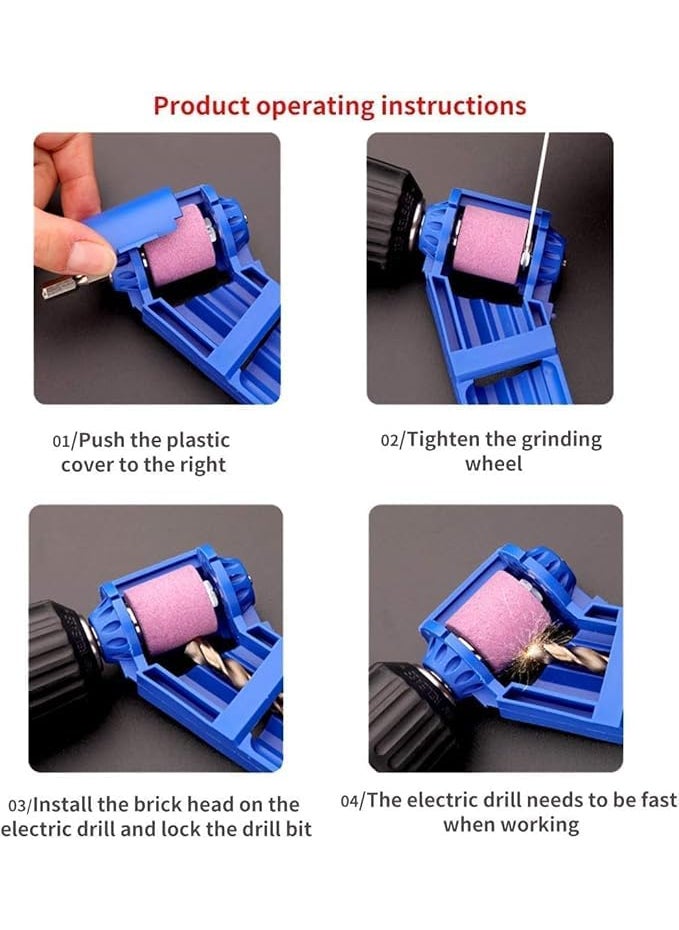 NIKTION Portable Drill Bits Sharpner Grinding Tool And Polishing Sharpening Tool Used for IronBased Drill Bits Size 20125mm  - Image 4