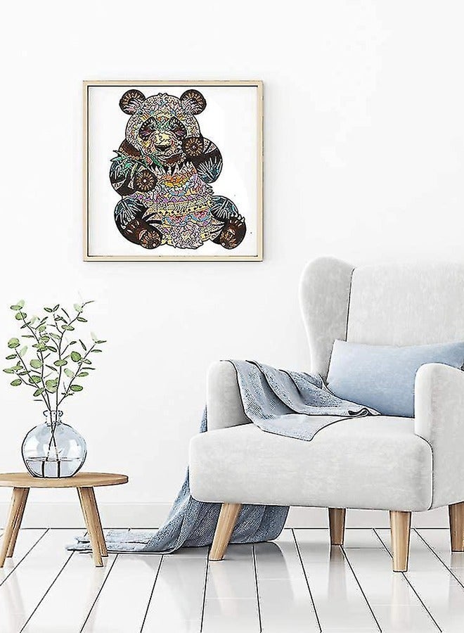 Panda Wooden Jigsaw Puzzle Wood Animal Shape 3d Jigsaw Puzzle for Adults and Kids - Image 5