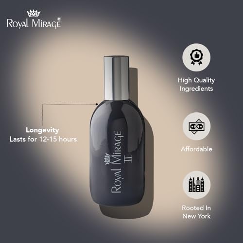 Royal Mirage II Eau De Cologne for Men | Long-Lasting Perfume Mist | Premium Luxury EDC | Fresh, Floral & Woody Notes | Alcohol-Free | Versatile Everyday Use | Gift for Men | 120ml - Image 4