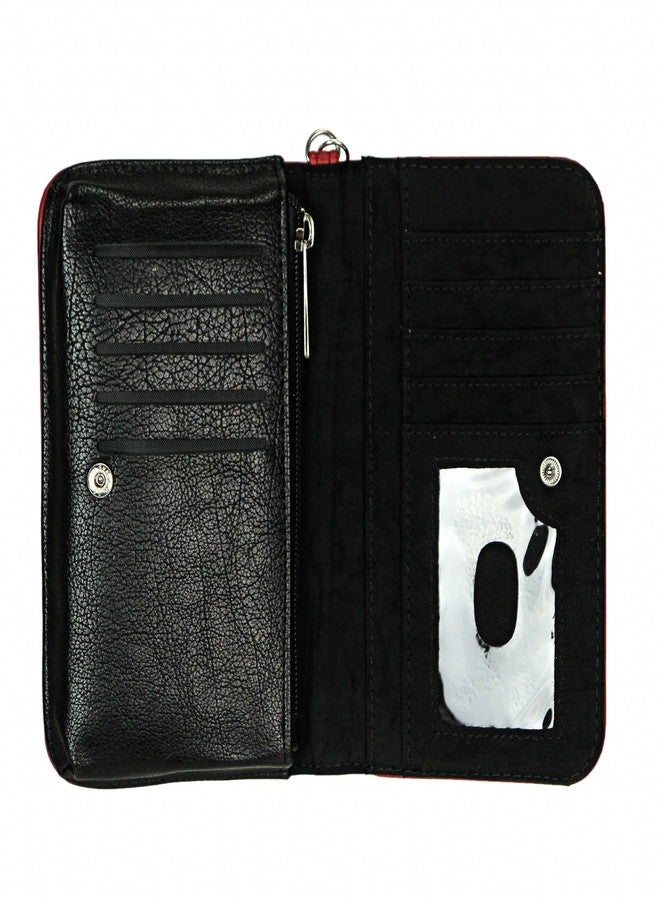 Things2Die4 Sherlock Holmes Red and Gold Book-Style Wallet with ID Holder - Snap Closure - Fashionable Wristlet Strap for Mystery Enthusiasts - Sleuthing in Style - Image 3