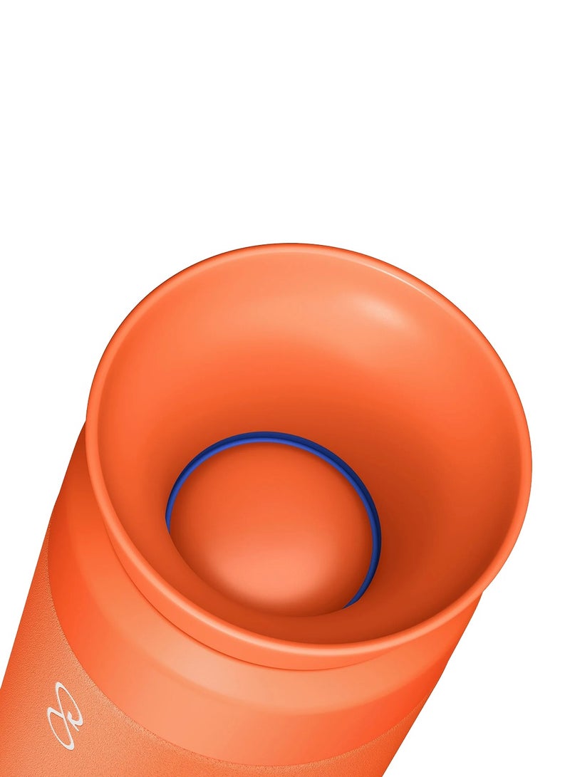 Ocean Bottle Brew Flask With 360º Leak Proof Lid Eco-Friendly Bottle 350ml - Sun Orange - Image 4