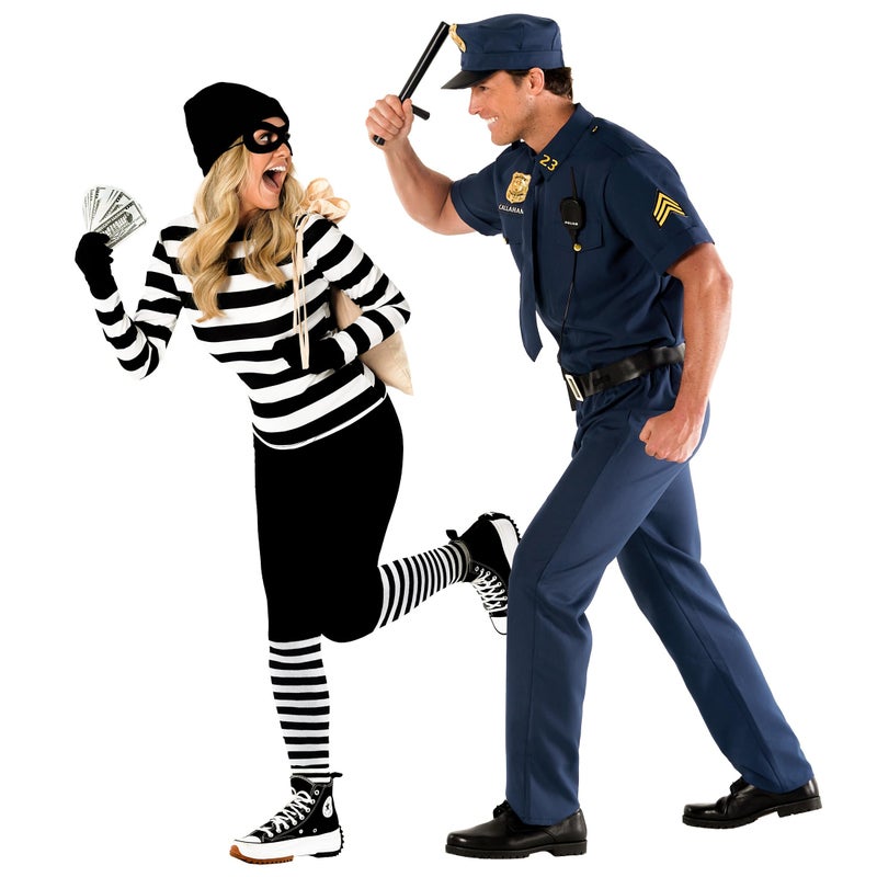 Morph Burglar Costume Women Robber Costume Women Bank Robber Costume For Women Cop and Robber Costume Adult L - Image 3