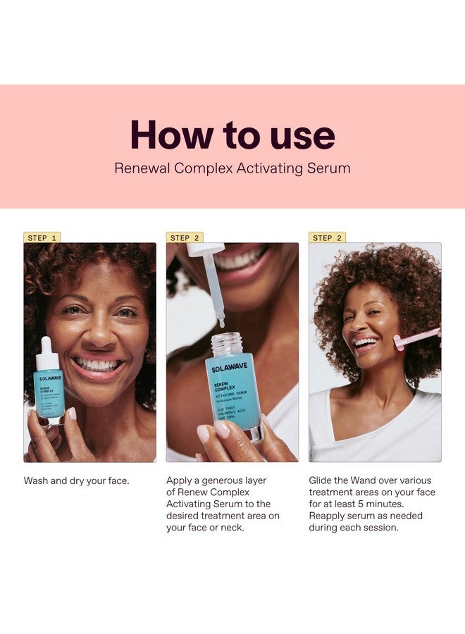 SOLAWAVE سيروم مجمع سولويف للوجه والعنق | يعزز تأثيرات عصا سولويف للوجه | علاج الضوء الأحمر للوجه وجهاز الميكروكهرباء للوجه لمكافحة الشيخوخة وشد البشرة | عبوة من 1 - Image 5