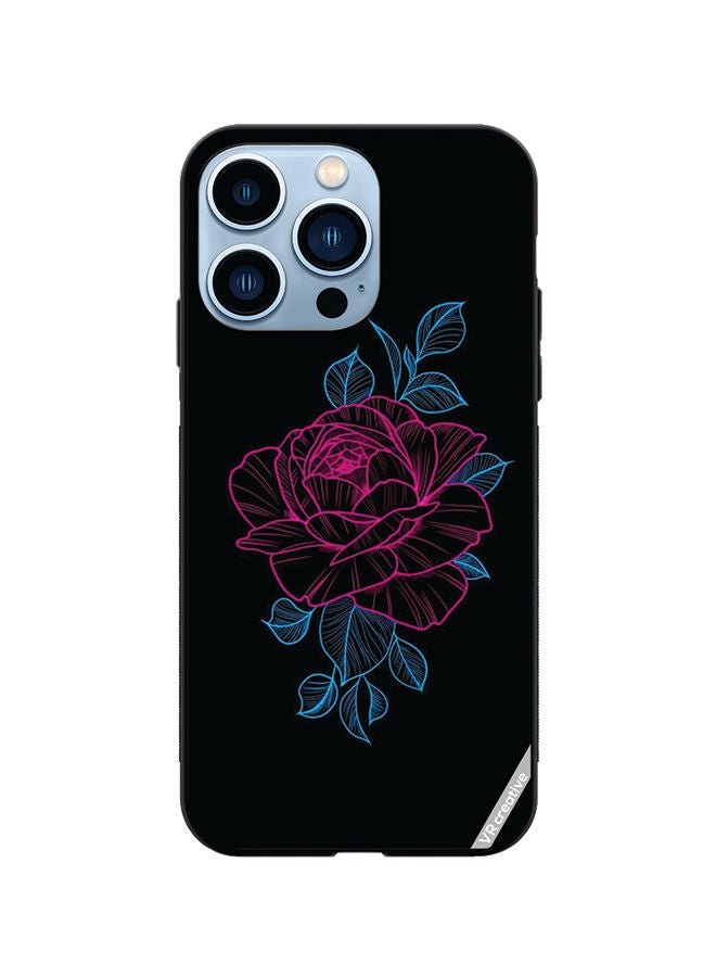 VR CREATIVE Protective Case Cover For Apple iPhone 13 Pro Rose Design Multicolour - Image 1