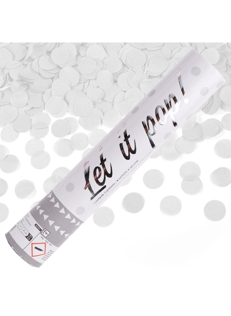 مدفع قصاصات ورقية بيضاء 28 سم