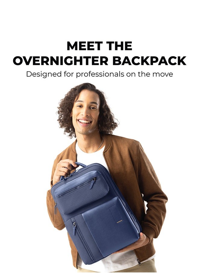 Mokobara MOKOBARA The Overnighter Backpack 23L Premium Nylon 16" Unisex Multipurpose Laptop Backpack (Blue)  - Image 2