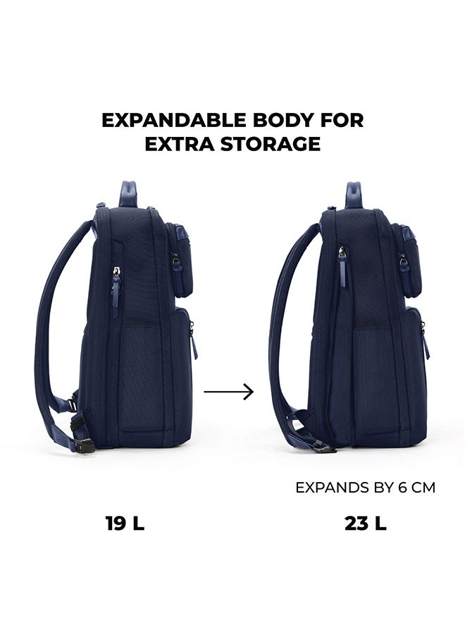 Mokobara MOKOBARA The Overnighter Backpack 23L Premium Nylon 16" Unisex Multipurpose Laptop Backpack (Blue)  - Image 4