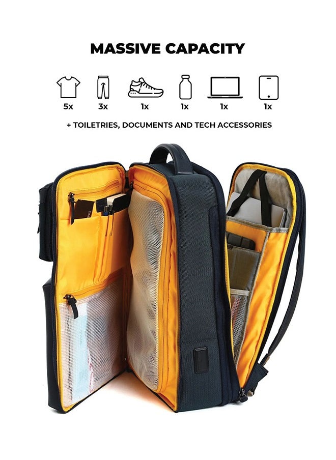 Mokobara MOKOBARA The Overnighter Backpack 23L Premium Nylon 16" Unisex Multipurpose Laptop Backpack (Blue)  - Image 5