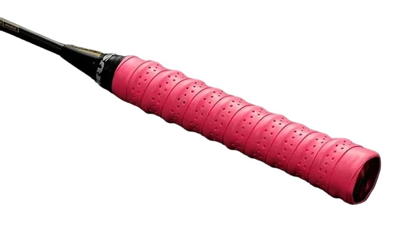 Anti-Skid Sweat Absorb Badminton/Tennis/Squash Racket/Racquet Handle Overgrip Tape (Dark Pink)