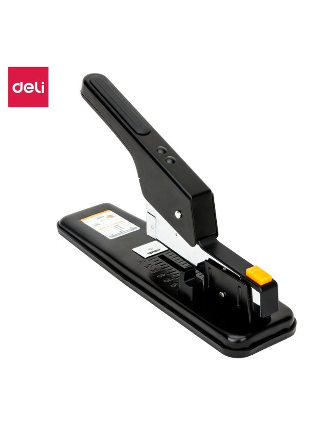 Deli E0390 Heavy Duty Stapler, Durable High-Capacity Desktop Stapler, Ideal for Binding Large Document Stacks in Office Use, Random Color (Black/White) - Image 1
