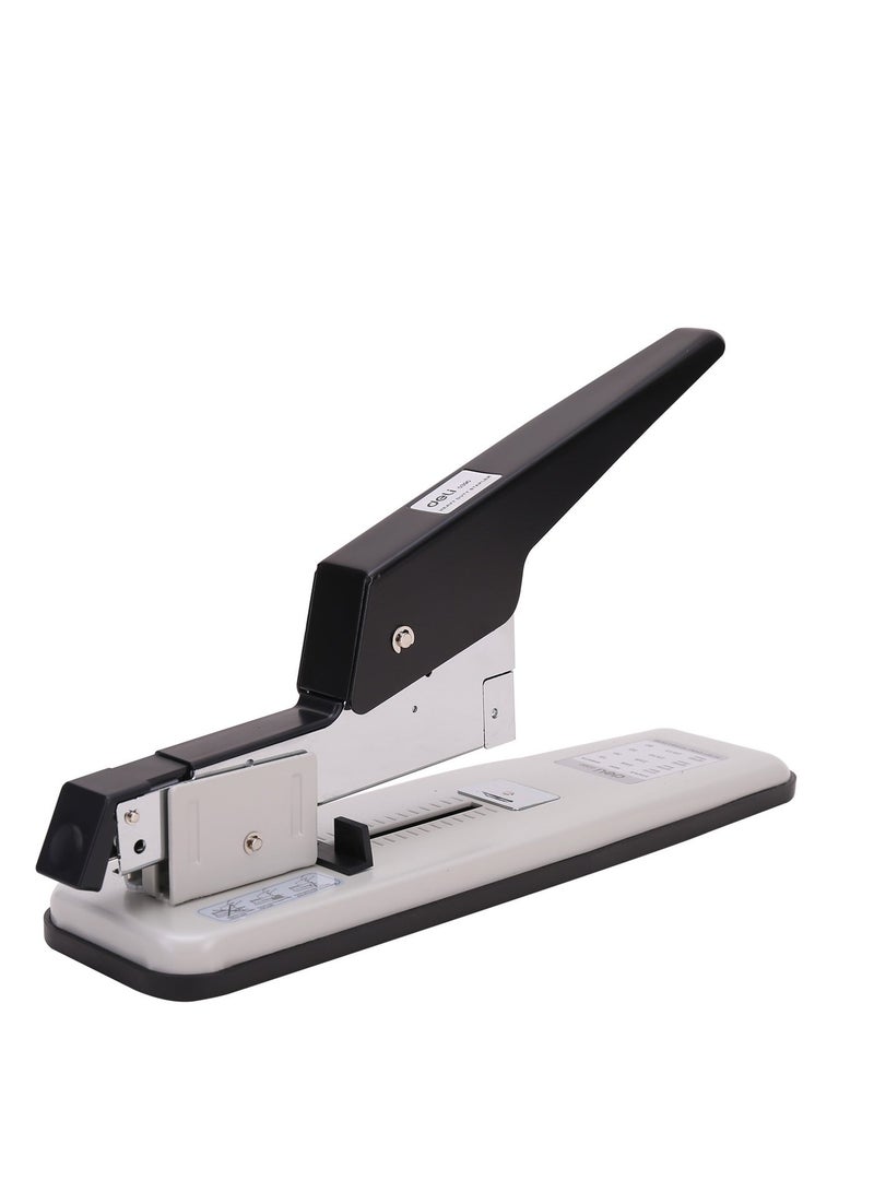 Deli E0390 Heavy Duty Stapler, Durable High-Capacity Desktop Stapler, Ideal for Binding Large Document Stacks in Office Use, Random Color (Black/White) - Image 3