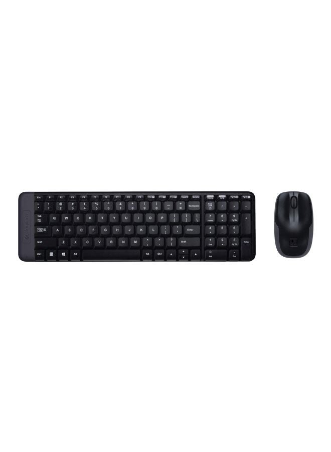 Logitech MK220 Space-Saving Wireless Keyboard and Mouse Combo - Black - Image 1