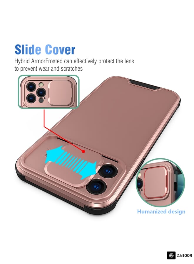 Zaboon Protective Case Cover For iPhone 12 Pro Max Sliding Camera Cover Design PC + TPU Protective Case  - Image 3
