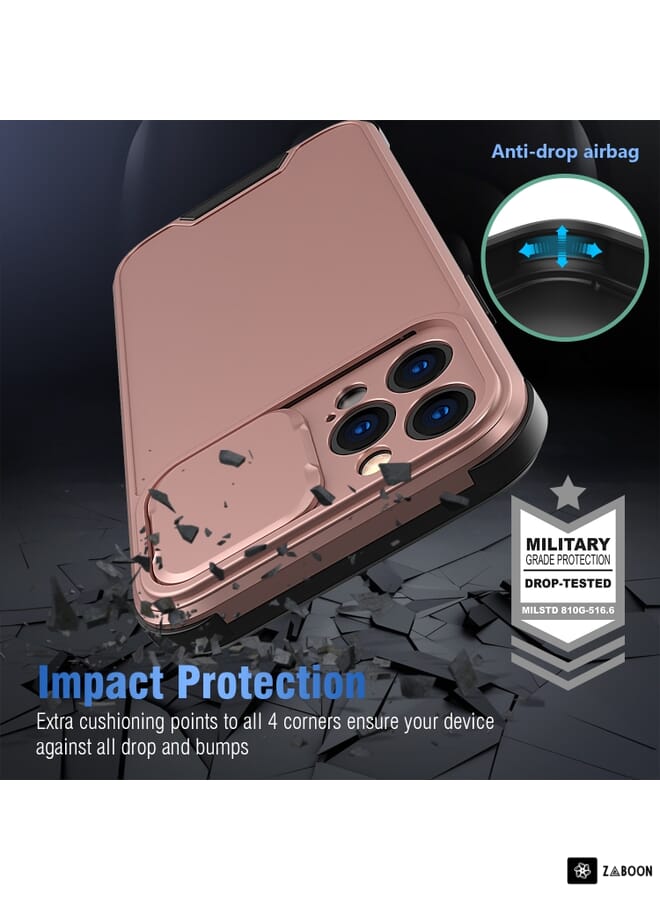 Zaboon Protective Case Cover For iPhone 12 Pro Max Sliding Camera Cover Design PC + TPU Protective Case  - Image 5