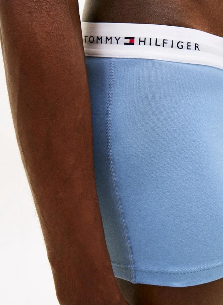 TOMMY HILFIGER  3-Pack Signature Repeat Logo Waistband Trunks for Men | Best Price UAE