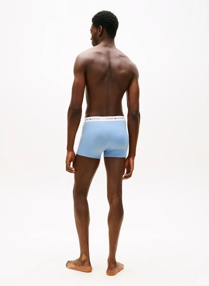 TOMMY HILFIGER  3-Pack Signature Repeat Logo Waistband Trunks for Men | Best Price UAE
