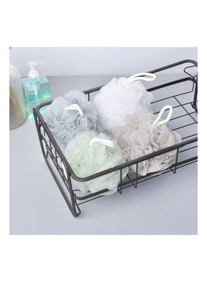OSYA Pack Of 4 Pouf Loofahs Mesh Bath Sponge - Image 3