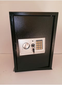 AR Hotel safe size 50 length * 35 width * 32 depth It is opened using the password and secret numbers It has 2 emergency keys It weighs about 15 kg 