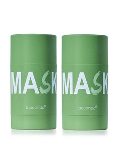 2PCS Deep Cleanse Mask Stick for Face,Blackhead Remover with Green Tea Extract,Poreless Deep Cleanse Mask Stick for Purifying,Moisturizing,Oil Control Reduce for Women and Men