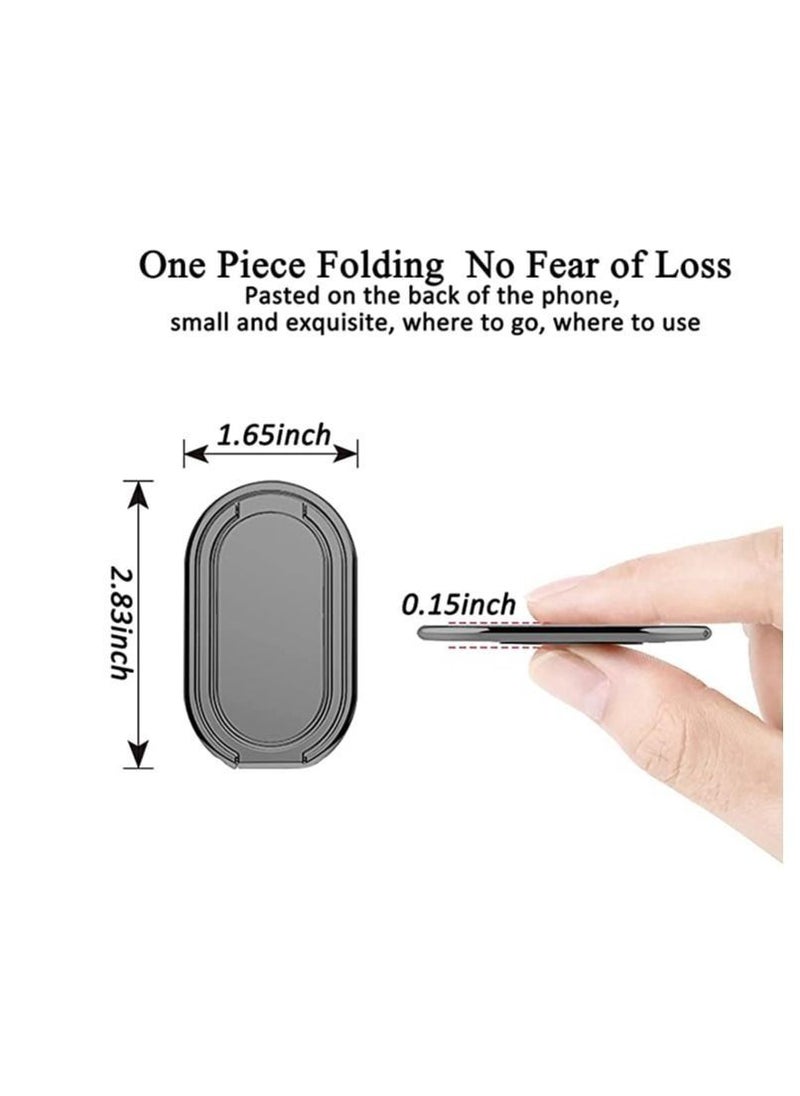 Generic - Cell Phone Ring Holder Finger Kickstand 360° Foldable Swivel Phone Stand Metal Back Ring Grip Foldable Ring Stand for Magnetic Car Mount iPhone and All Smart Phones - Image 1