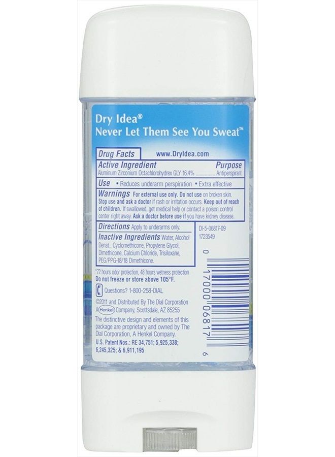 Dry Idea Advanced Dry Antiperspirant & Deodorant, Clear Gel, Unscented 3 Oz - (Value Pack of 3) - Image 2