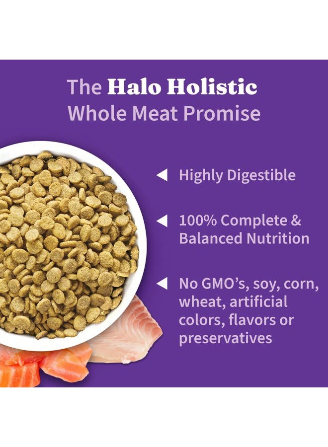 Halo Holistic Dog Food, Complete Digestive Health Wild-caught Salmon and Whitefish Recipe, Dry Dog Food Bag, Small Breed Formula, 10-lb Bag - Image 4