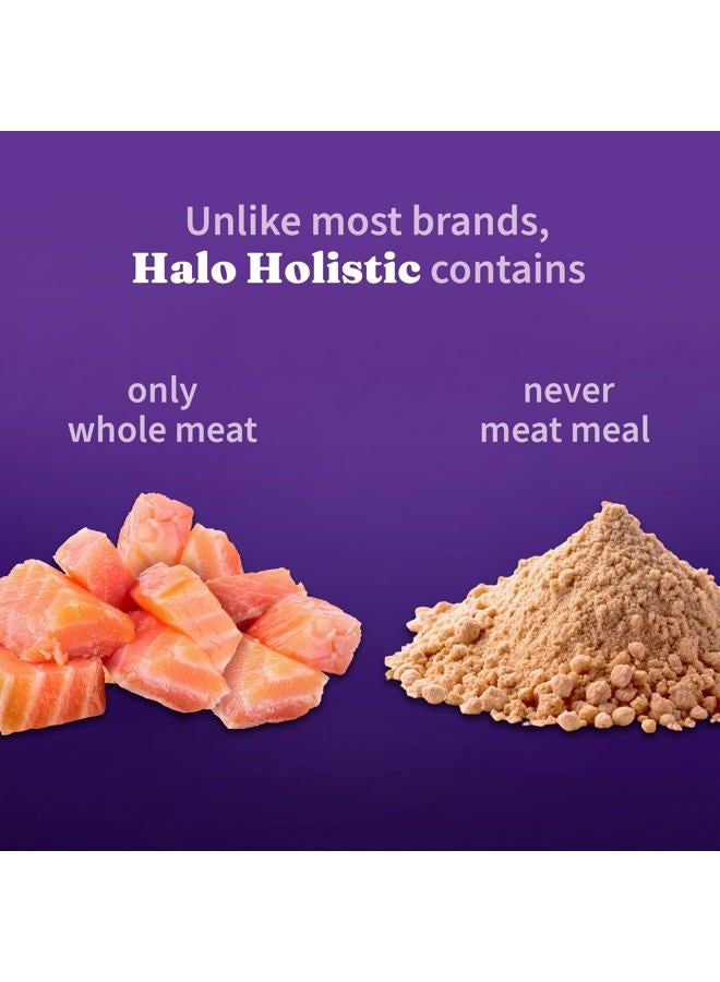 Halo Holistic Dog Food, Complete Digestive Health Wild-caught Salmon and Whitefish Recipe, Dry Dog Food Bag, Small Breed Formula, 10-lb Bag - Image 3