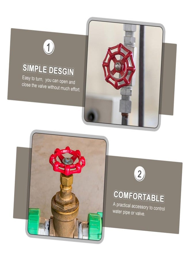 كالوري KALLORY 10 قطع مقبض صنبور خارجي بعجلة فتحة مربعة صمام إيقاف سهل الدوران بديل لأدوات التحكم في تركيب المياه - Image 5