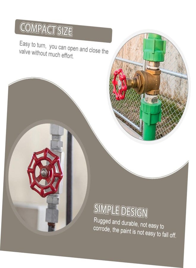 كالوري KALLORY 10 قطع مقبض صنبور خارجي بعجلة فتحة مربعة صمام إيقاف سهل الدوران بديل لأدوات التحكم في تركيب المياه - Image 2