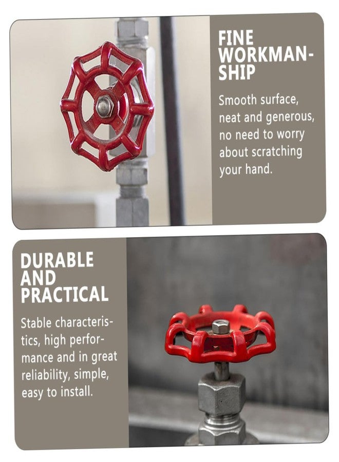 كالوري KALLORY 10 قطع مقبض صنبور خارجي بعجلة فتحة مربعة صمام إيقاف سهل الدوران بديل لأدوات التحكم في تركيب المياه - Image 3