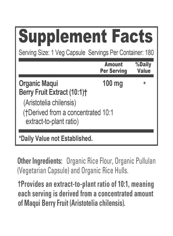 NusaPure Organic Maqui Berry, Non-GMO, Vegan, 100mg, 180 Veg Capsules - 180 Servings - Image 4