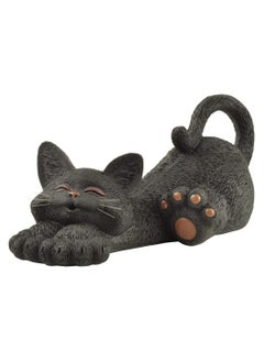 KASTWAVE Cat Figurine Meditation Yoga Collectible, Happy Cat Collection, Cat Lover Gifts for Women, Cat Lover Gifts for Men, Meditation Decor, Yoga Decor, for Home Decoration Ornaments  - Image 1