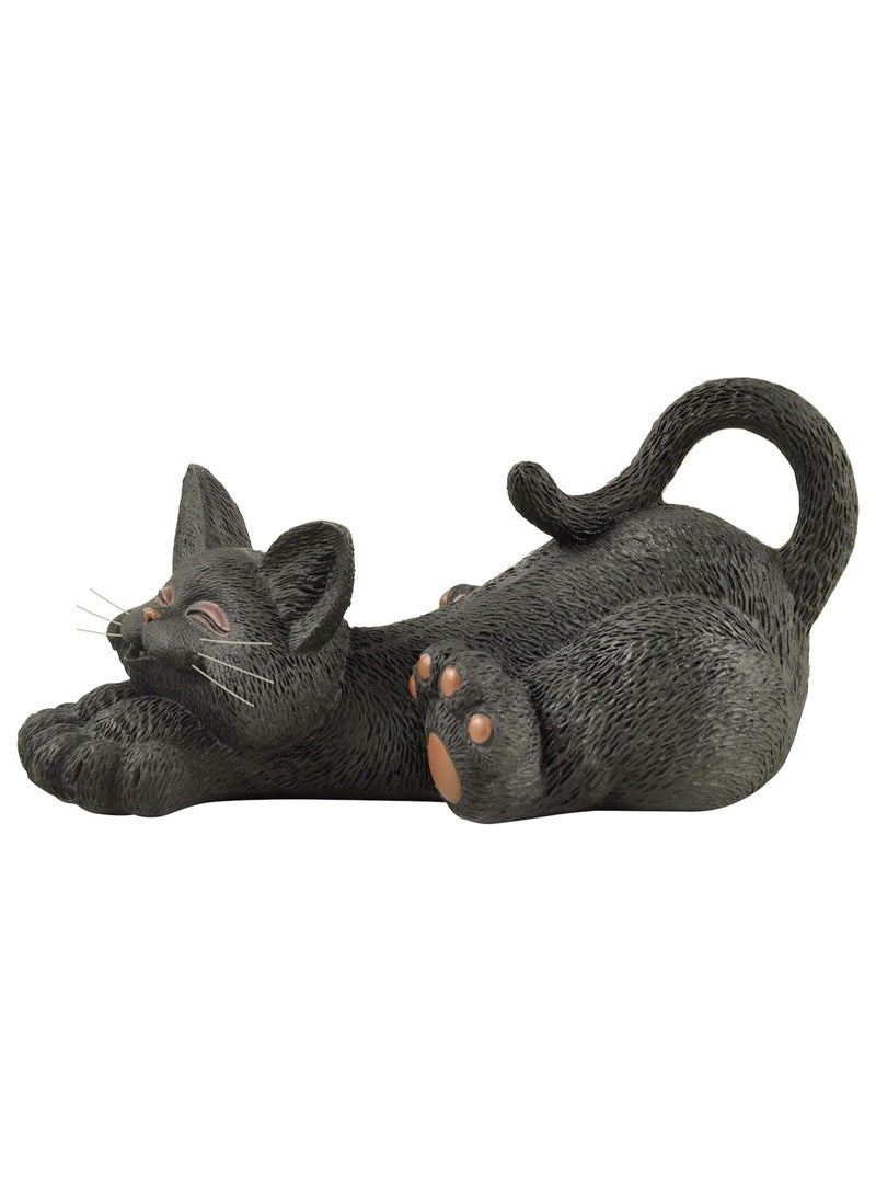 KASTWAVE Cat Figurine Meditation Yoga Collectible, Happy Cat Collection, Cat Lover Gifts for Women, Cat Lover Gifts for Men, Meditation Decor, Yoga Decor, for Home Decoration Ornaments  - Image 3